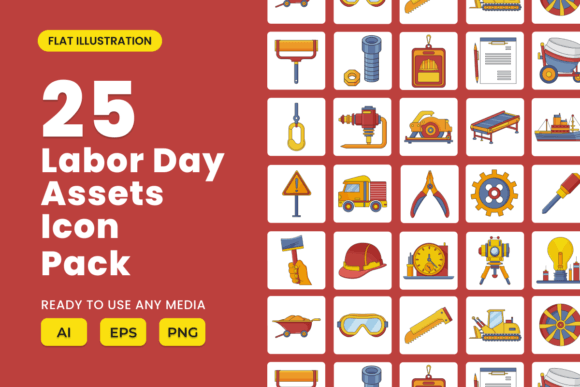 Celebrate Work: The Labour Day 2D Icon Set Vol 2