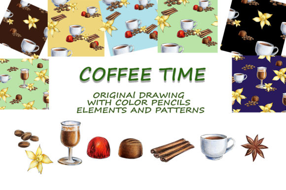Coffee Time 2 Watercolor Pencils: A Cozy Design Toolkit