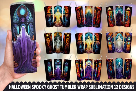 Designing with the Halloween Spooky Ghost Tumbler Bundle