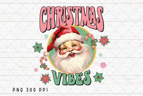 Infuse Nostalgia with Santa Claus Retro Christmas Vibes PNG