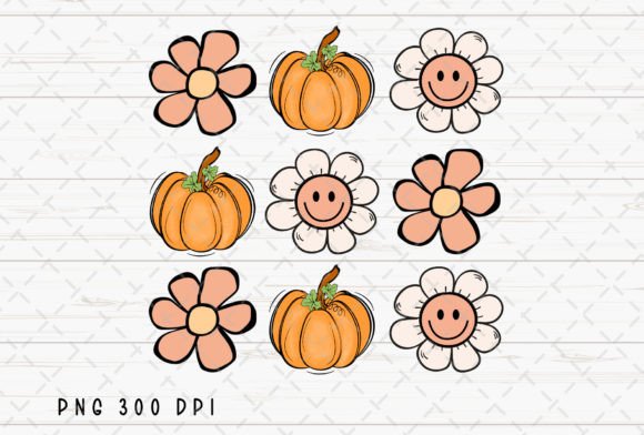 Pumpkin Season Flowers Fall Autumn PNG: A Designer's Asset