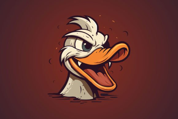 Unleash Bold Personality with the Angry Duck Mascot Logo Design