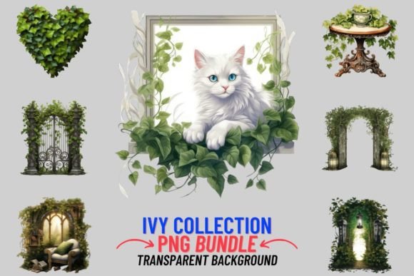 Watercolor Ivy Collection: Lush Digital Assets for Your Projects