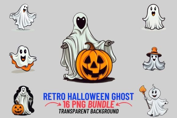 Watercolor Retro Halloween Ghost Clipart: A Designer's Guide